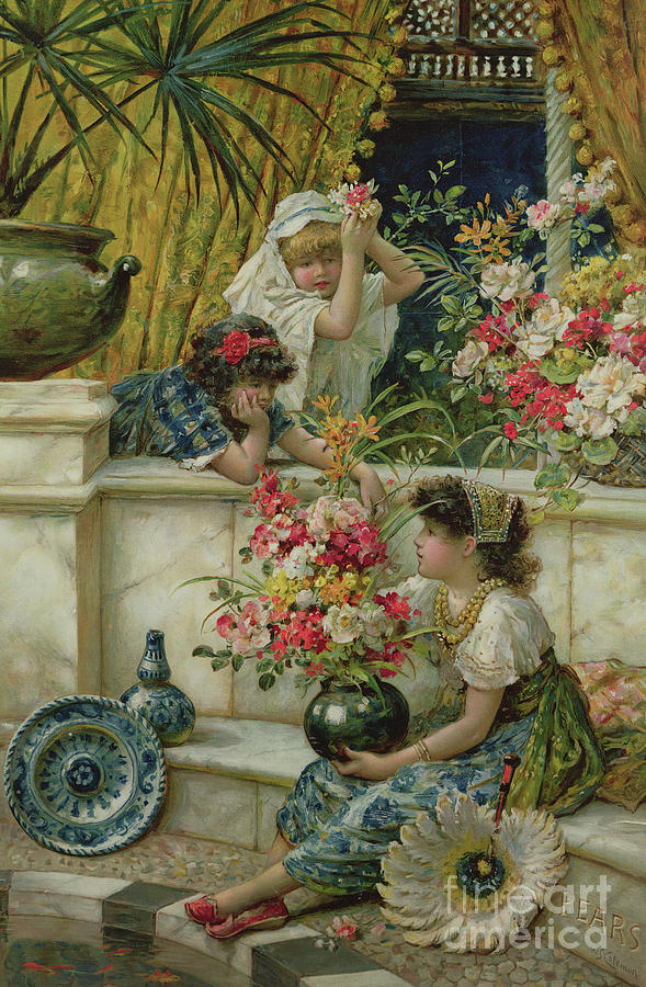 Flowers of the East Painting by William Stephen Coleman - Pixels