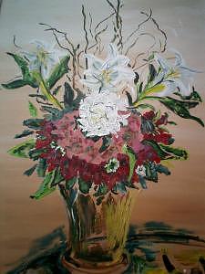 Flowers Of The Past And Future Painting by Christopher Green Flowers Of The Past And Future Painting by Christopher Green