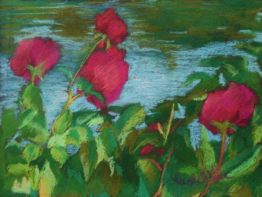 Rose Painting - Flowers On Water by Rachel Rose