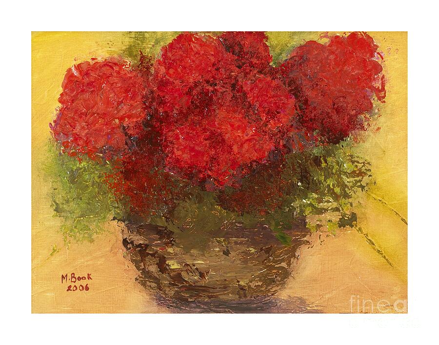 Red Flowers Mixed Media by Marlene Book