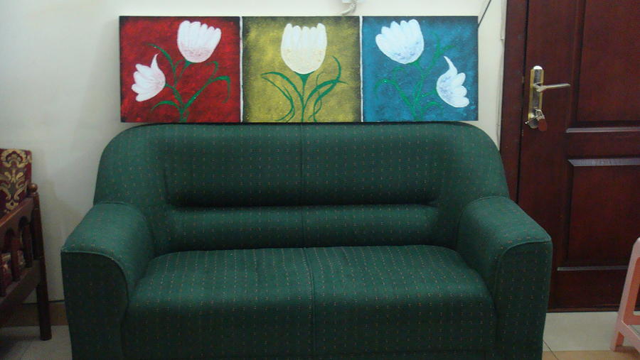 Flowers Painting by Samantha  Dsouza