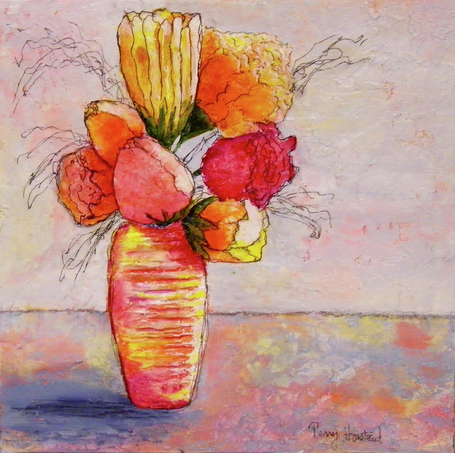 Flowers Painting by Terry Honstead