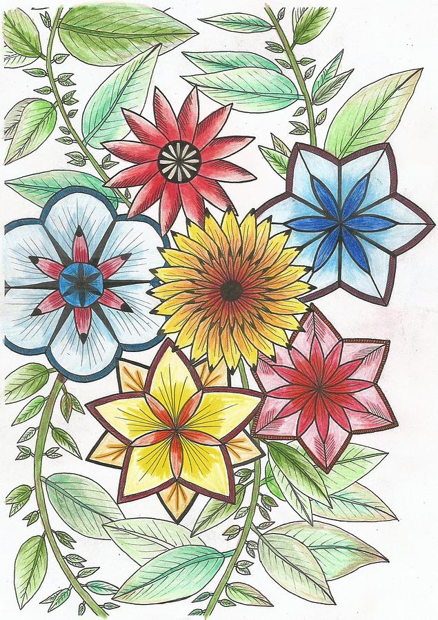 Flower Drawing Color, flor, white, color, flower png | PNGWing-saigonsouth.com.vn