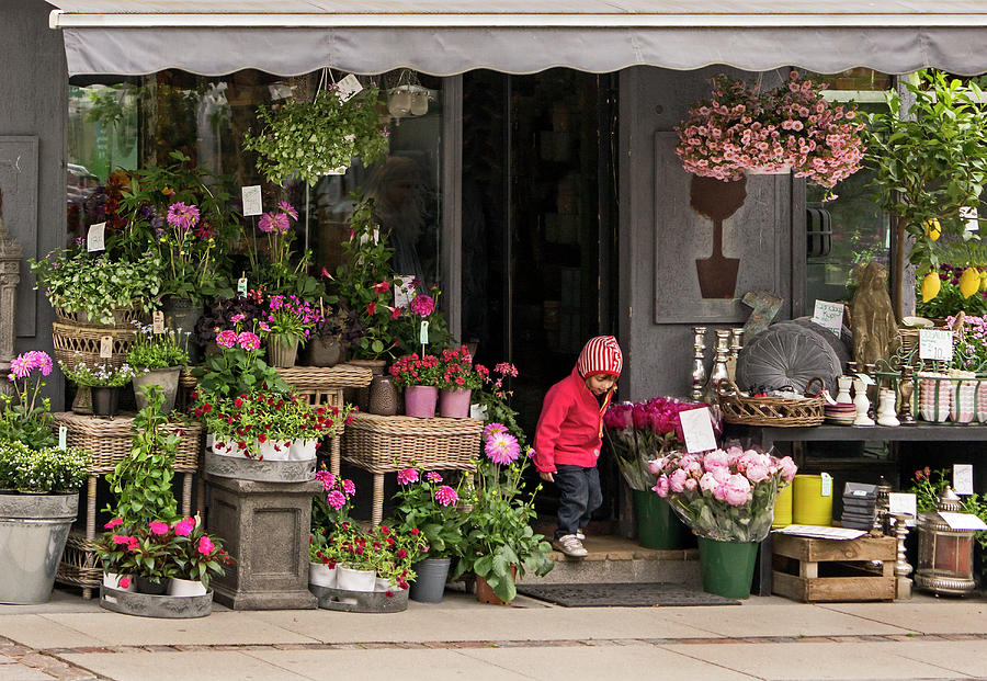 Flowershop Photograph by Inge Riis McDonald