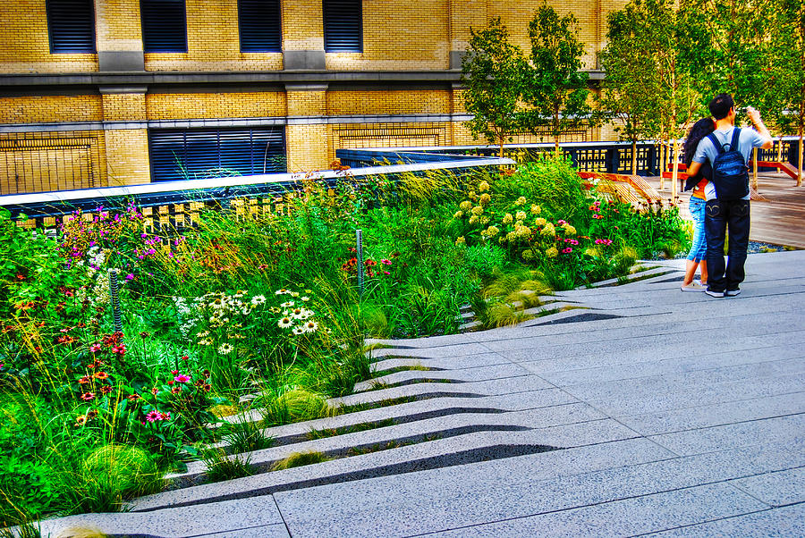 Flower Photograph - Flowery Garden on the High Line by Randy Aveille
