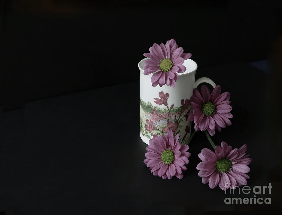 Flower Photograph - Flowery Teacup by Ann Horn