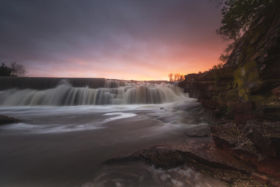 Waterfall Photograph - Flowing by Aaron J Groen
