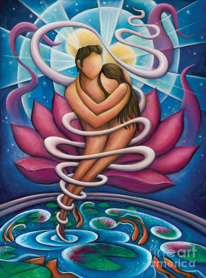 Flowing and Growing in the Arms of Love Painting by Tiffany Davis-Rustam