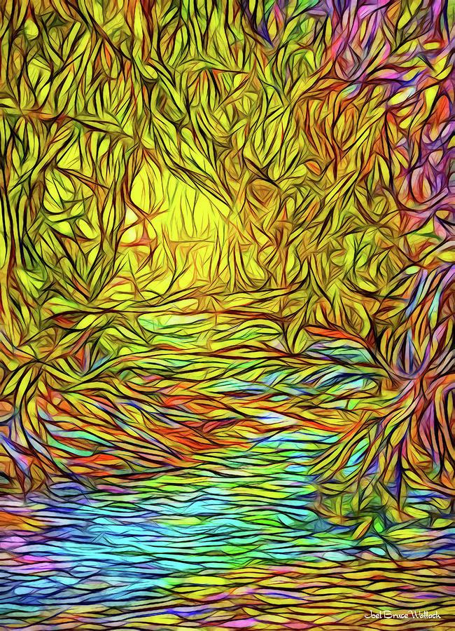Flowing River Vision Digital Art by Joel Bruce Wallach
