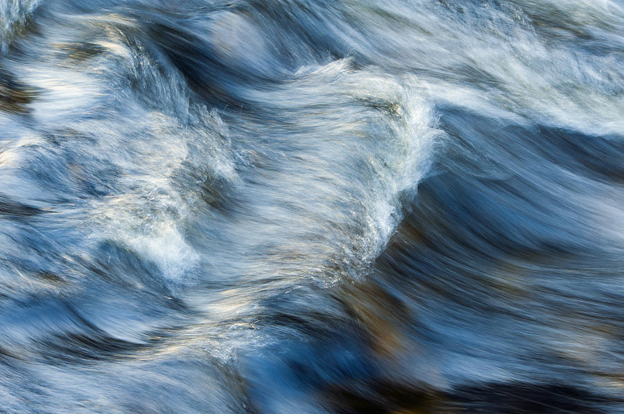 Abstract Photograph - Flowing River Water by Bill Brennan - Printscapes