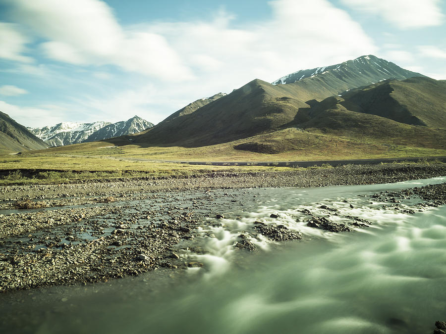 Nature Photograph - Flowing Rivers of Atigun Pass by Ian Johnson