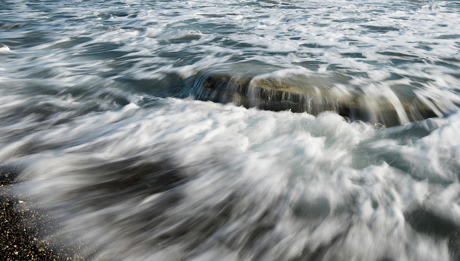 Flowing Sea waves Photograph by Michalakis Ppalis