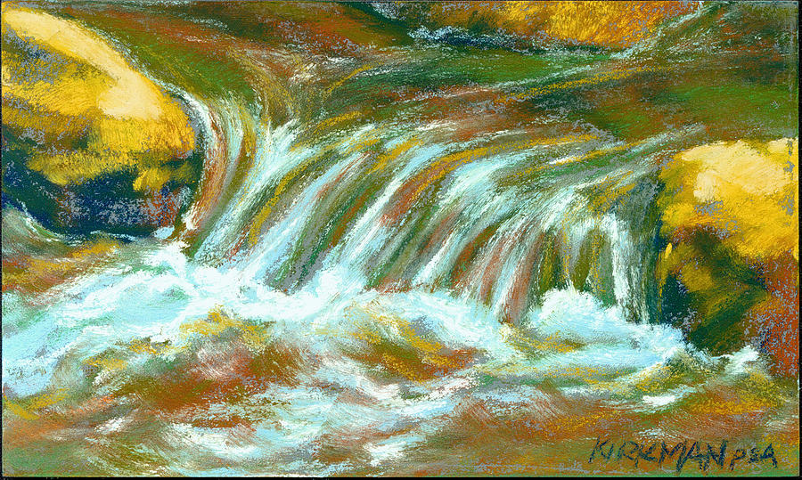 Flowing Water 8 Pastel by Rita Kirkman Fine Art America
