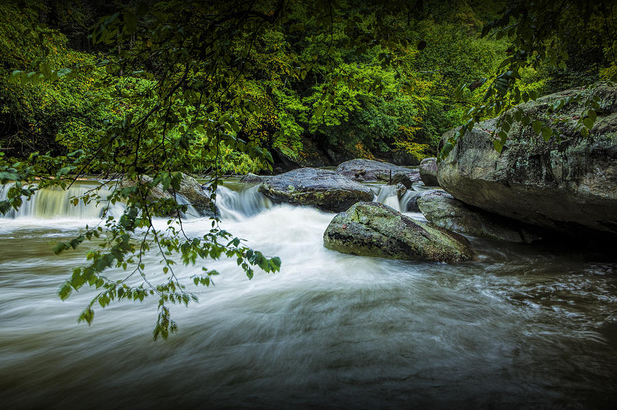 Flowing Water on the Rocky Broad River Photograph by Randall Nyhof