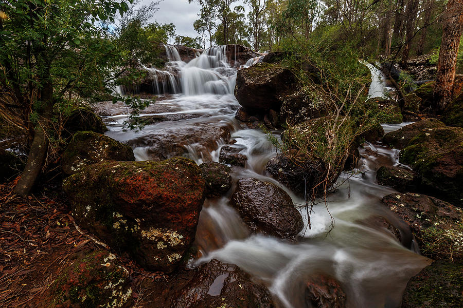 Flowing Waterfall Photograph by Robert Caddy