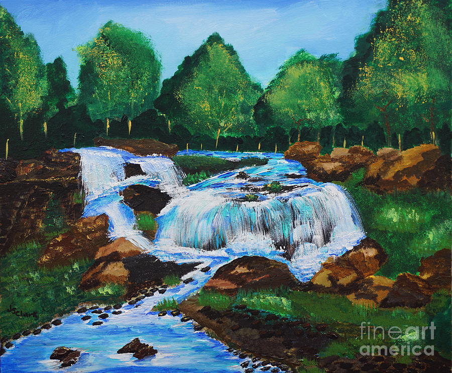Flowing Waters Painting by Jimmy Clark