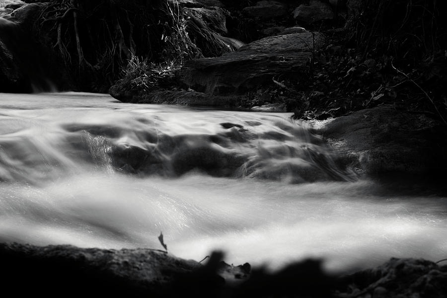 Flowing With Tranquility BNW Photograph by Eugene Campbell