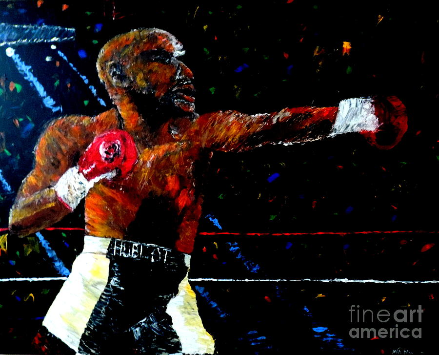 Las Vegas Painting - Floyd Mayweather Jr  by Mark Moore