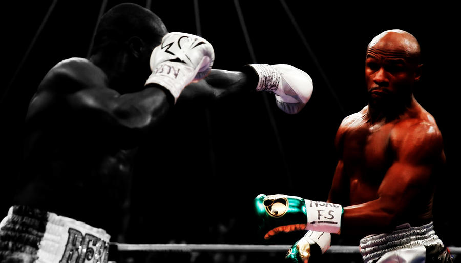 Mayweather Mixed Media - Floyd Mayweather Making Them Miss by Brian Reaves Mayweather Mixed Media - Floyd Mayweather Making Them Miss by Brian Reaves