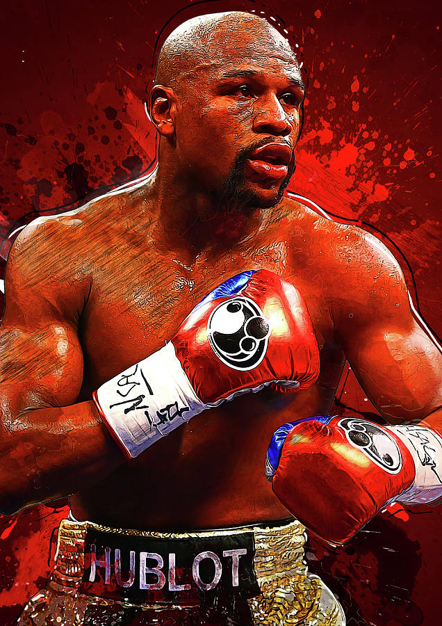 Floyd Mayweather Digital Art by Semih Yurdabak