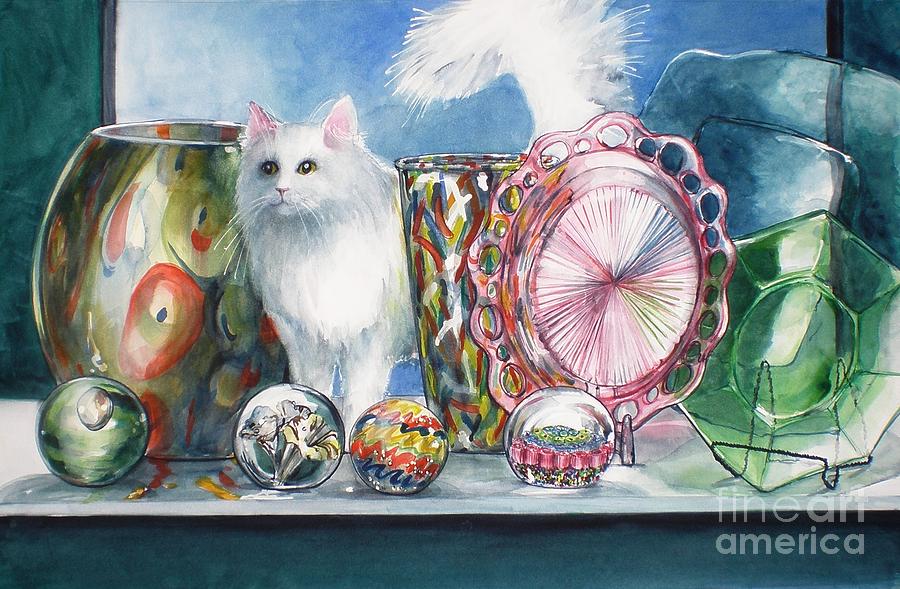Fluff and Stuff Painting by Jane Loveall