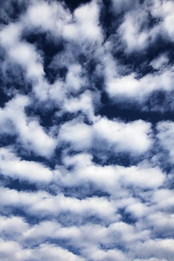 Fluffy Clouds Vertical Photograph by John Harmon