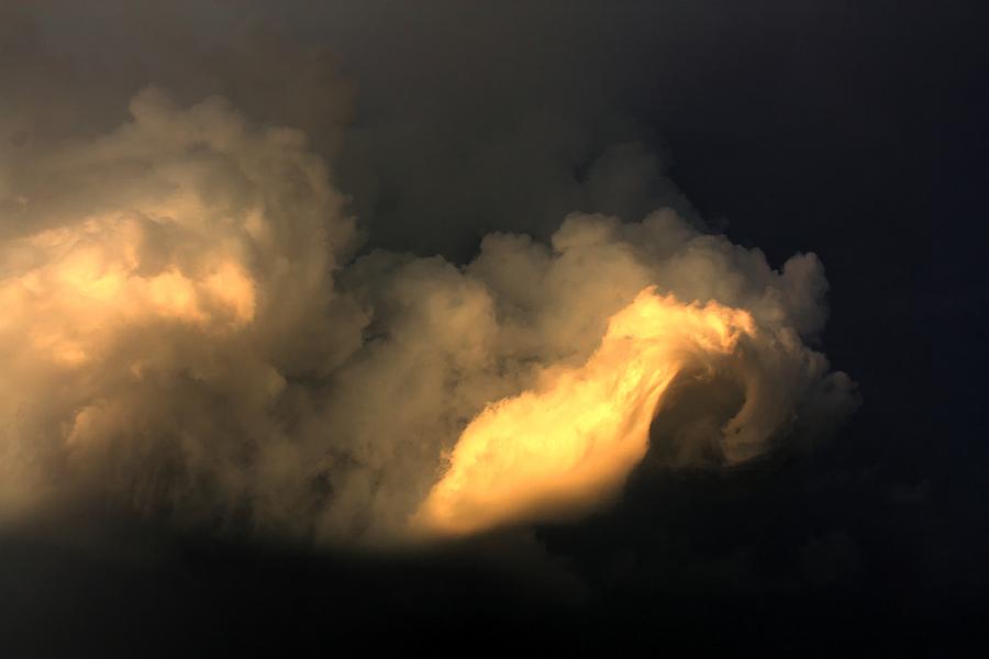 Fluffy sky Photograph by David Matthews