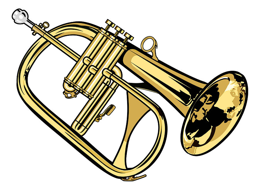 Flugelhorn Digital Art by Erasmo Hernandez | Fine Art America