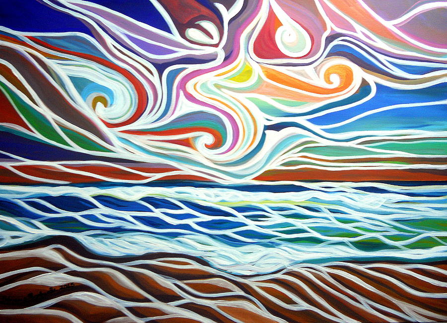 Fluidity of the elements Painting by Fabiana Pasquale - Fine Art America