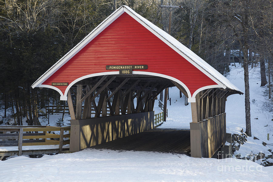 Flume Covered Bridge - Lincoln New Hampshire Photograph by Erin Paul Donovan