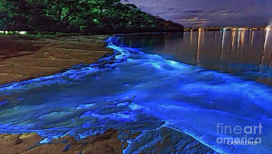 Fluorescent Ocean Digital Art by Rudy Castillo - Fine Art America