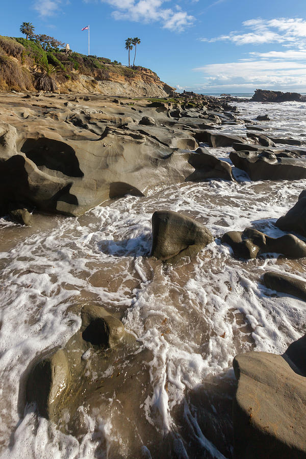 Fluted Rocks and tidepools Photograph by Cliff Wassmann