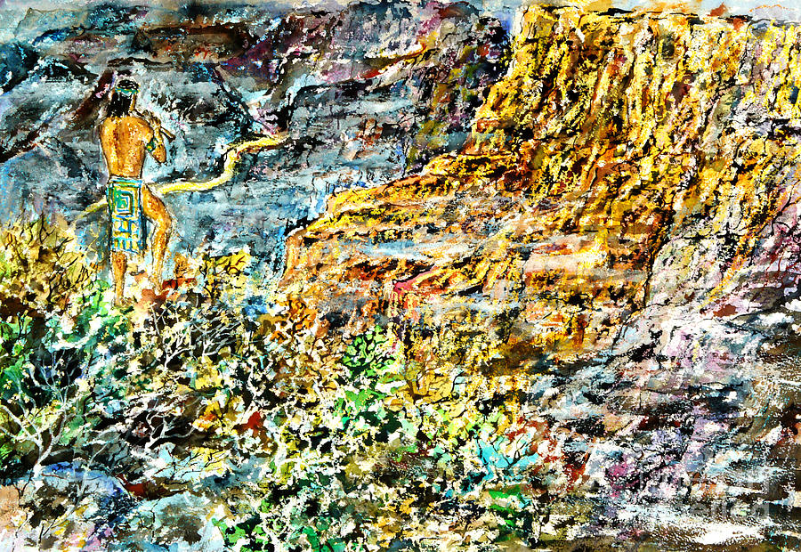 Grand Canyon National Park Painting - Flutes Breath by Almo M
