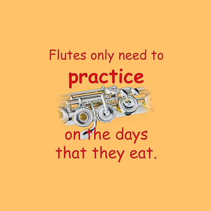 Flutes Practice When they Eat Photograph by M K Miller