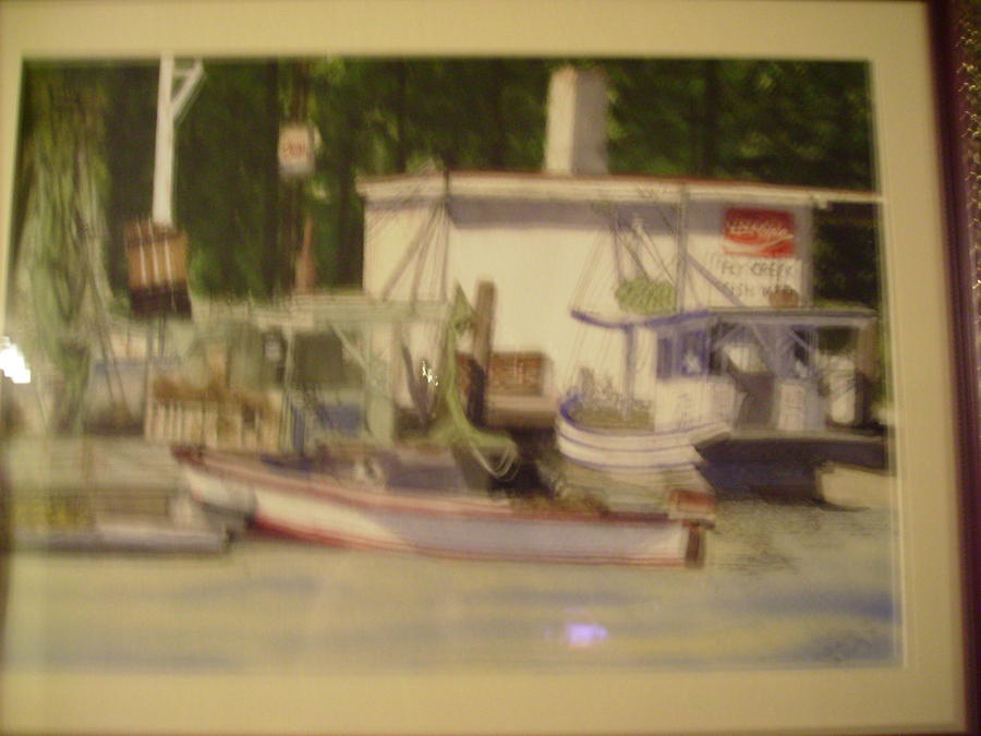 Seascape Painting - Fly Creek by Karen Salley-Rice Seascape Painting - Fly Creek by Karen Salley-Rice