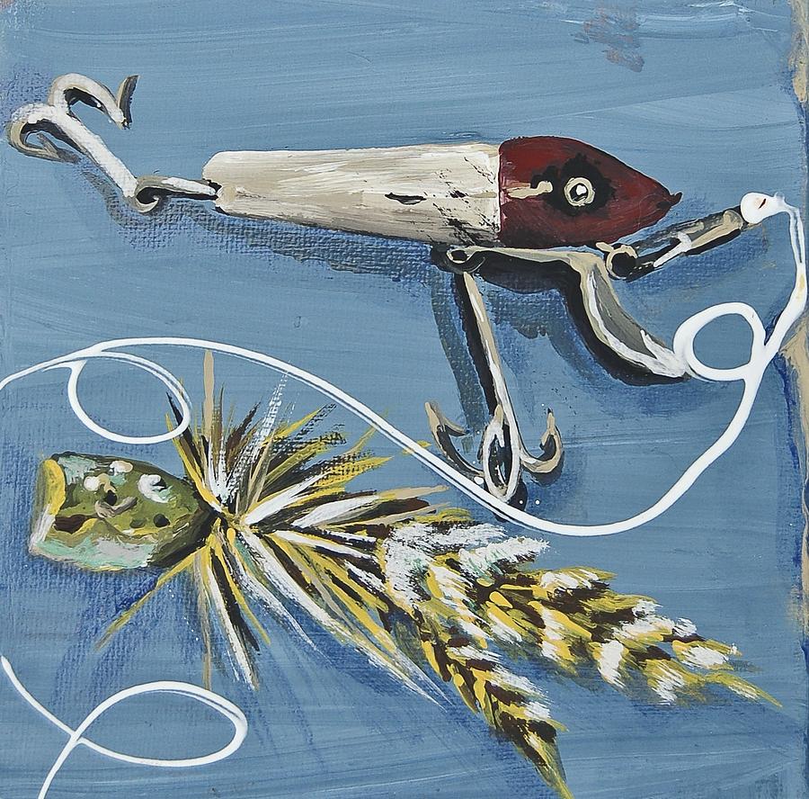 Fly Fishing 1 of 4 Painting by Johnnie Stanfield - Pixels