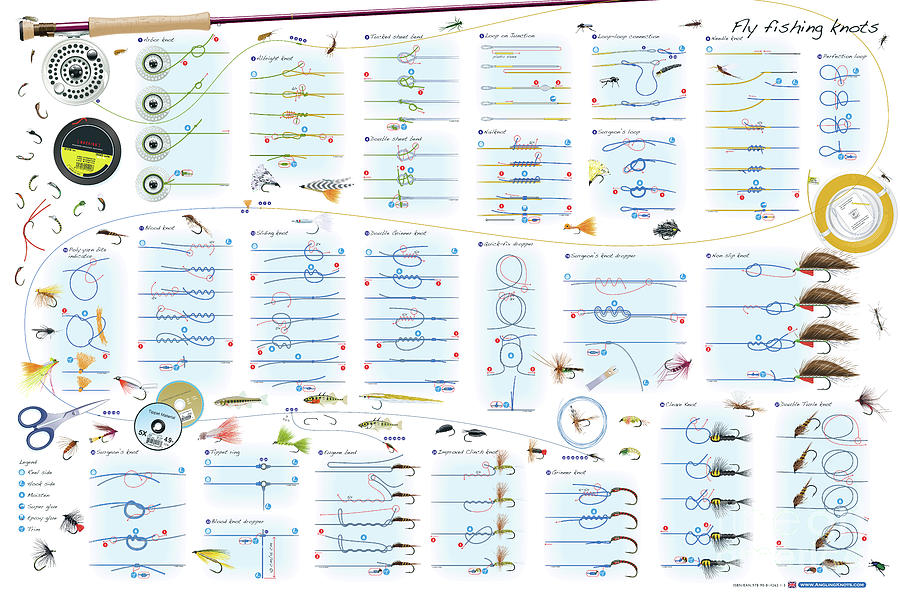 Fly Fishing Knots Digital Art by Andy Steer - Pixels