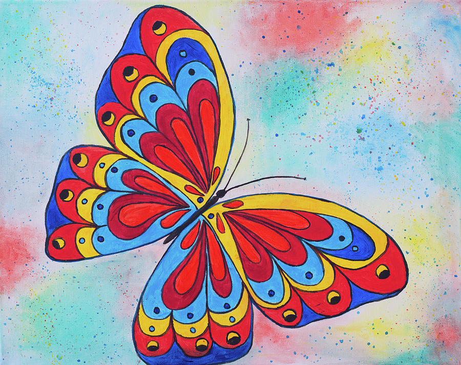 Butterfly Painting - Fly Fly The Butterfly by Iryna Goodall