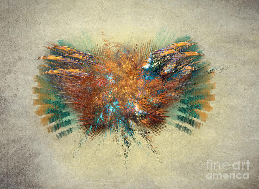 Fly fractal art Digital Art by Justyna Jaszke JBJart