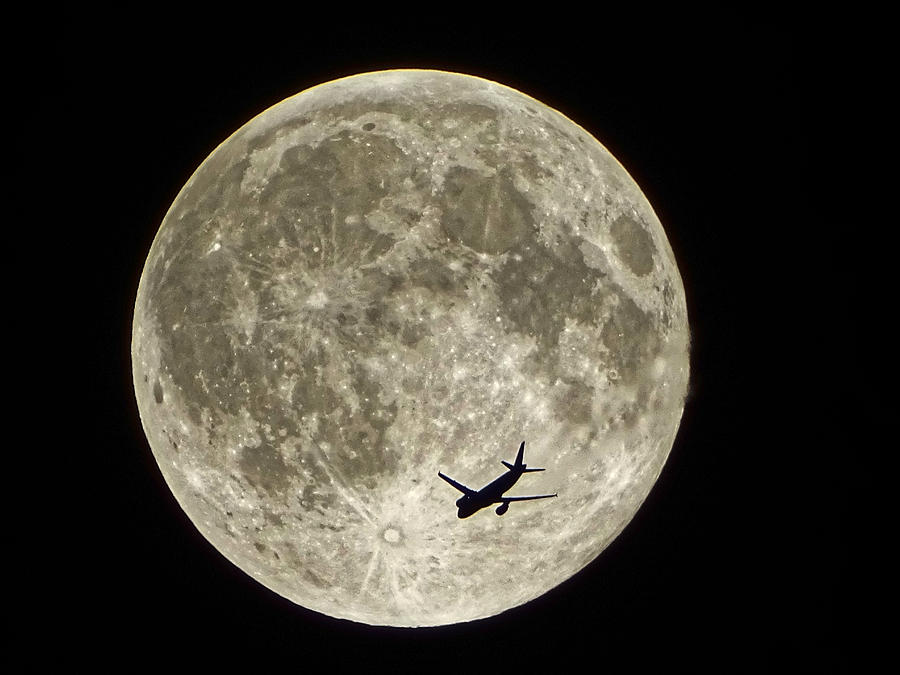Fly me to the Moon Photograph by Hartmut Knisel