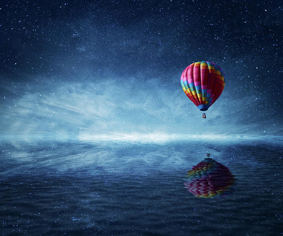 Fly Over The Sea Digital Art by PsychoShadow ART