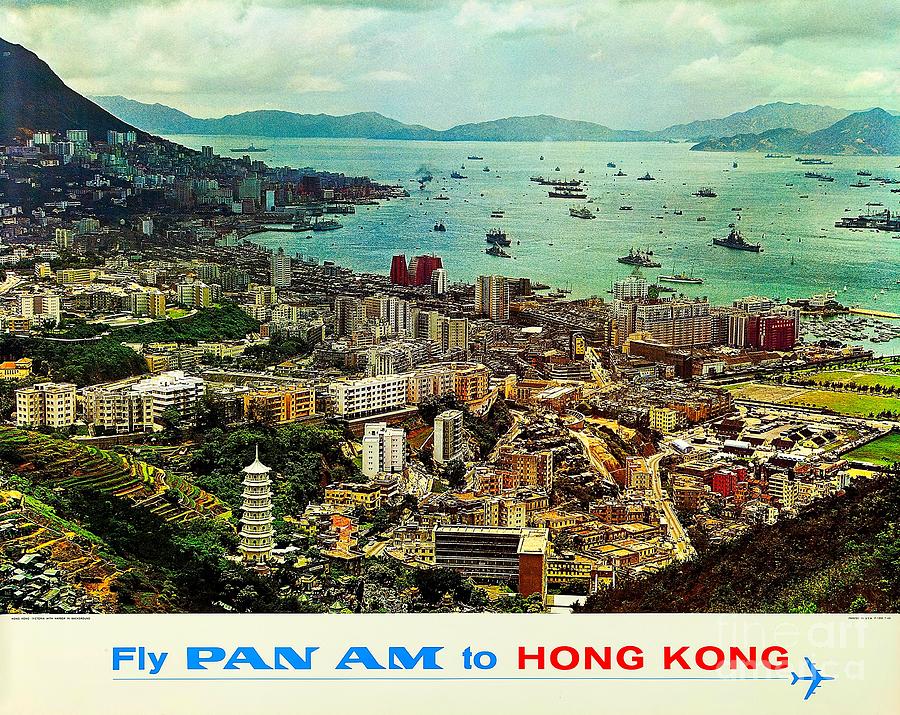 Fly Pan Am to Hong Kong 1960s View Photograph by Peter Ogden