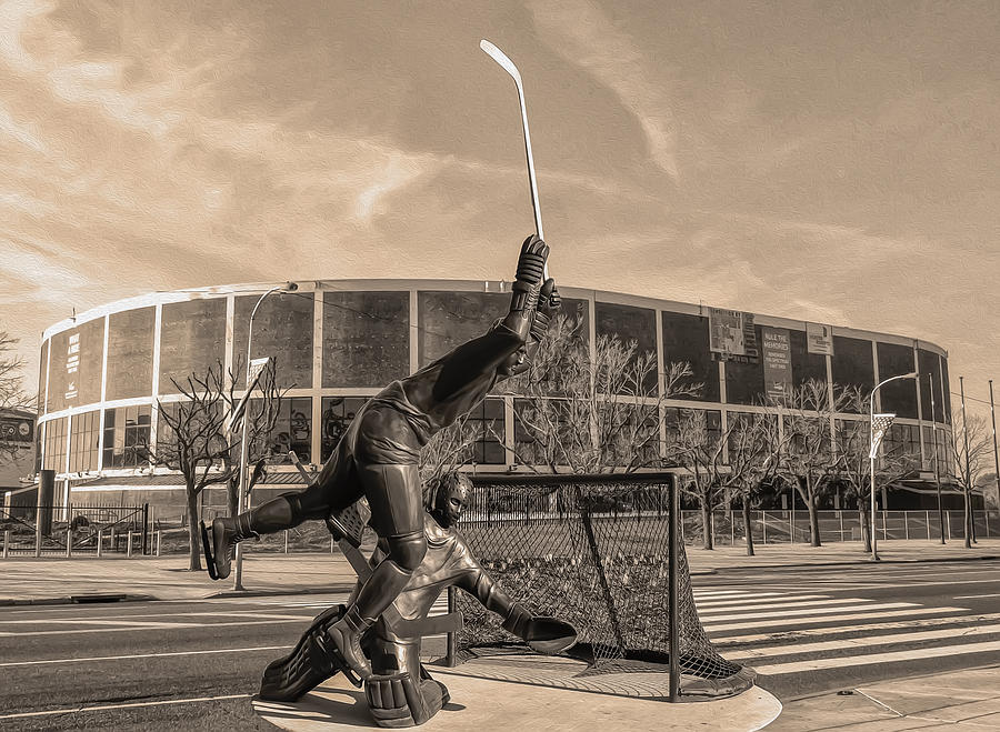 Flyers Hockey - Philadelphia Spectrum Photograph by Bill Cannon