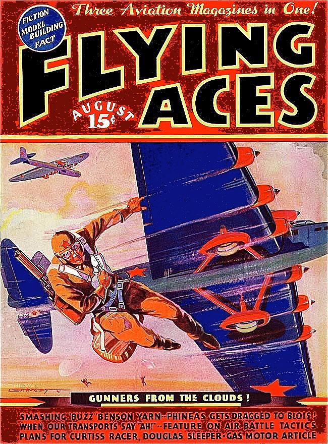 Flying Aces comic book August 1936 Photograph by David Lee Guss | Fine ...