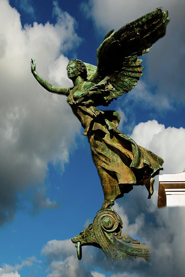 Rome Photograph - Flying Angel by Harry Spitz