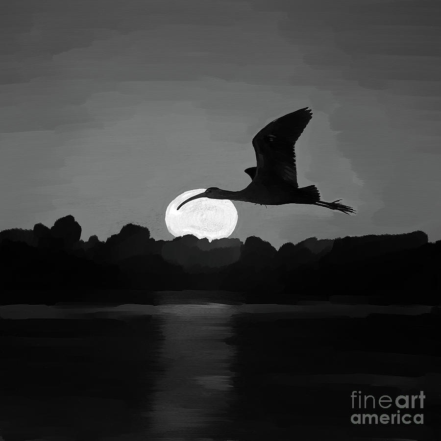 Flying bird  Painting by Gull G
