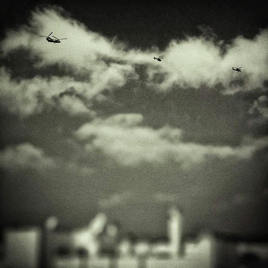 Airplane Photograph - Flying Bugs
#sky #clouds #army by Rafa Rivas