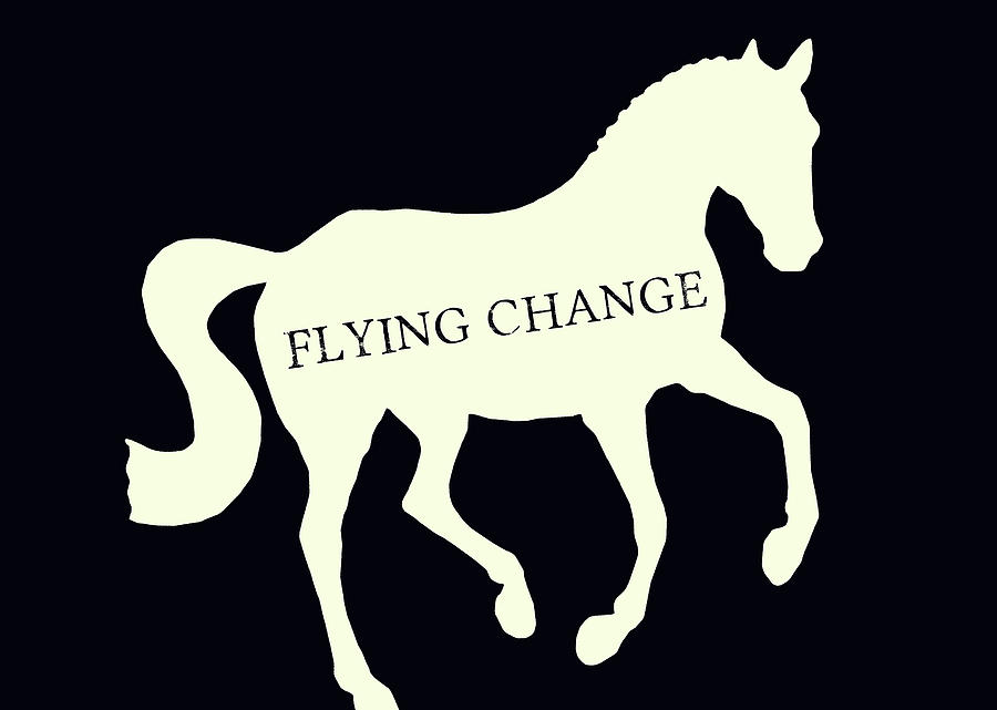 Flying Change Negative Photograph by Dressage Design