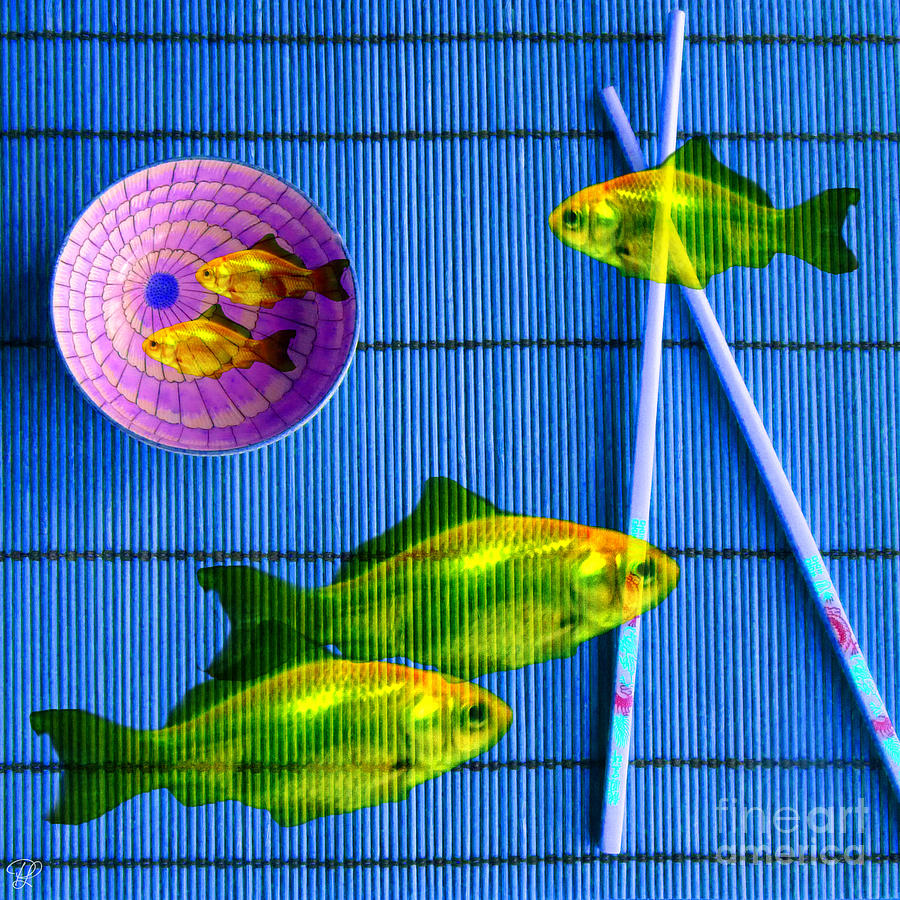 Flying Fish And The Pink Moon Photograph