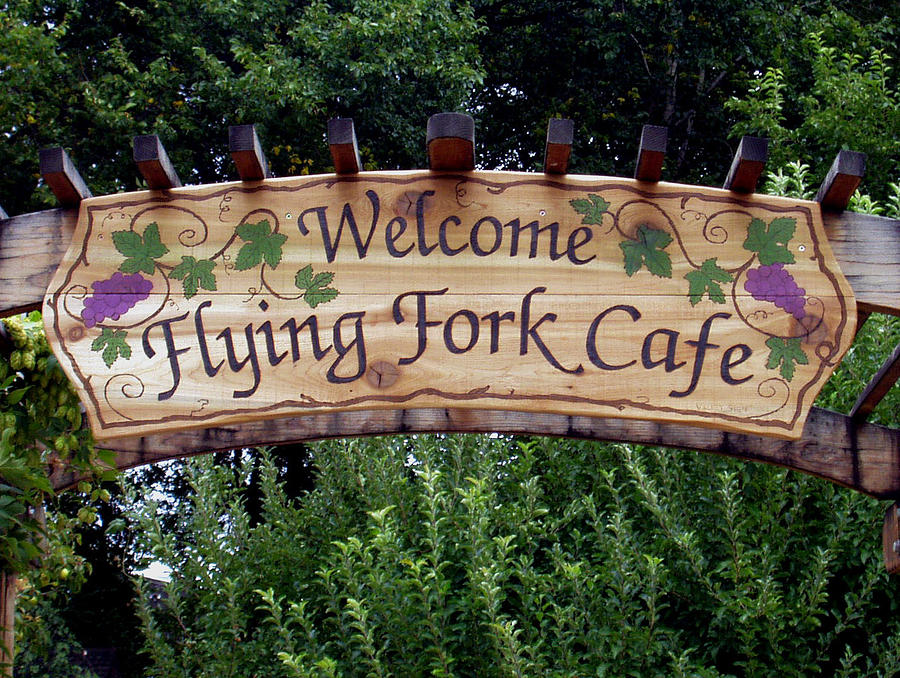 Flying Fork Painting by Jeff Sartain